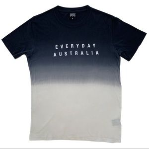 Everyday Australia Dip Dyed Tee - Graphite/White